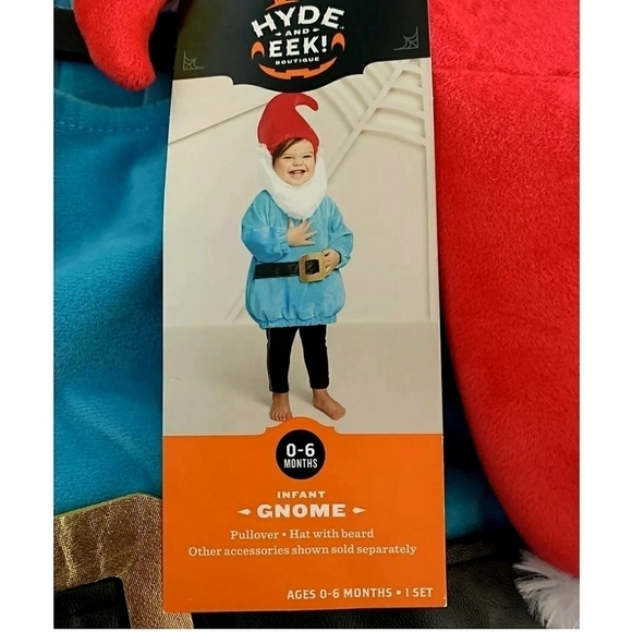 NWT Hyde Eek Boutique Garden Gnome Costume Halloween Party Holiday Fall Cute New - Picture 5 of 6